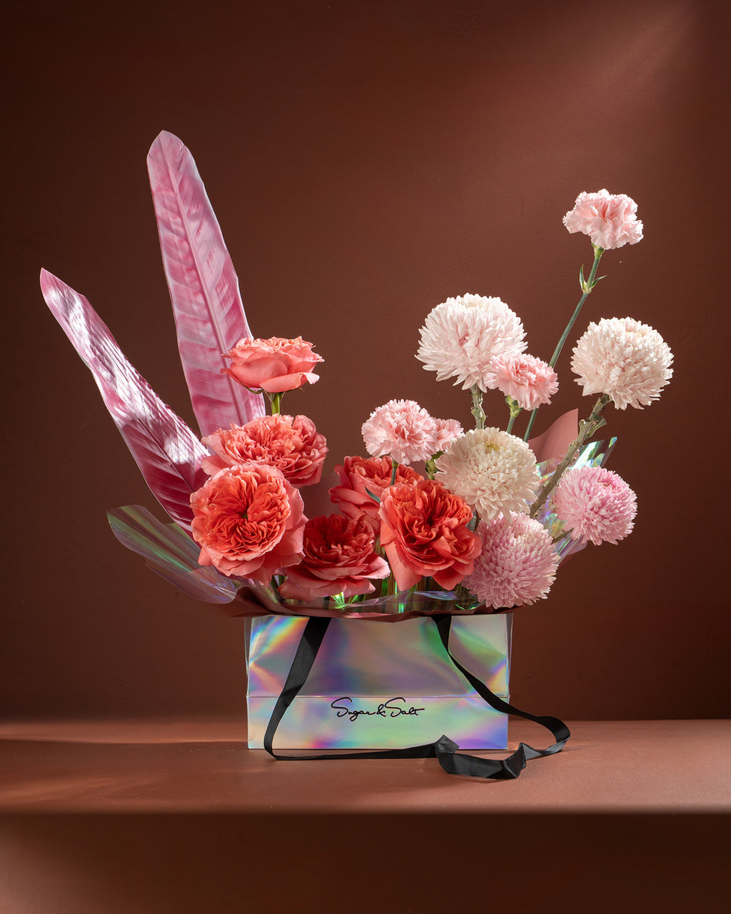 Flower Bouquet Small Pink Flame