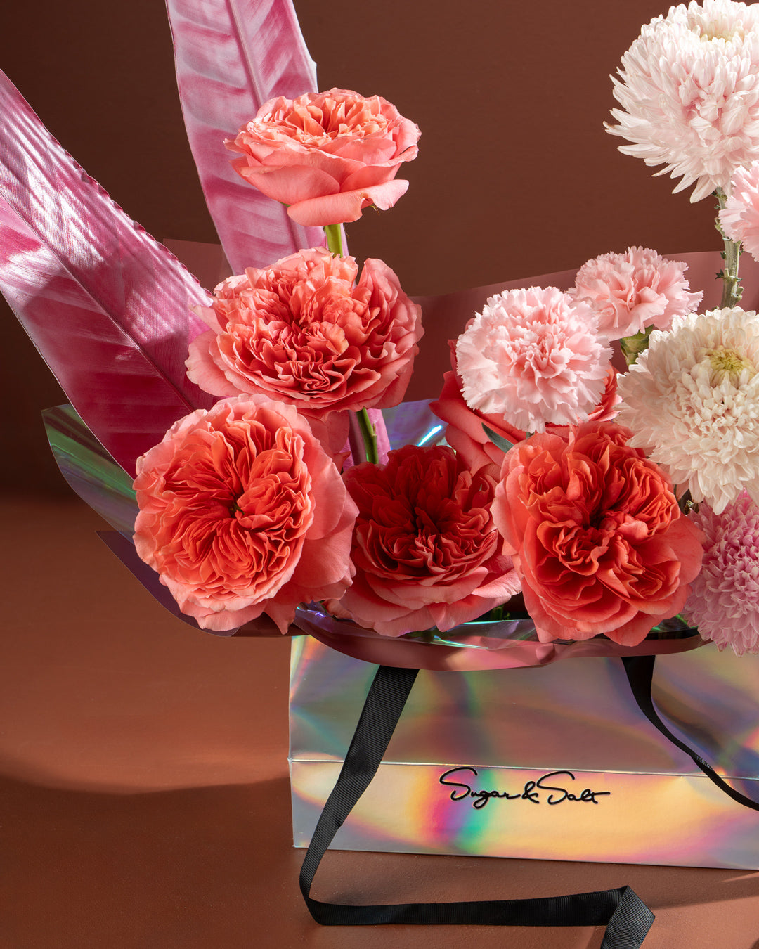 Flower Bouquet Small Pink Flame